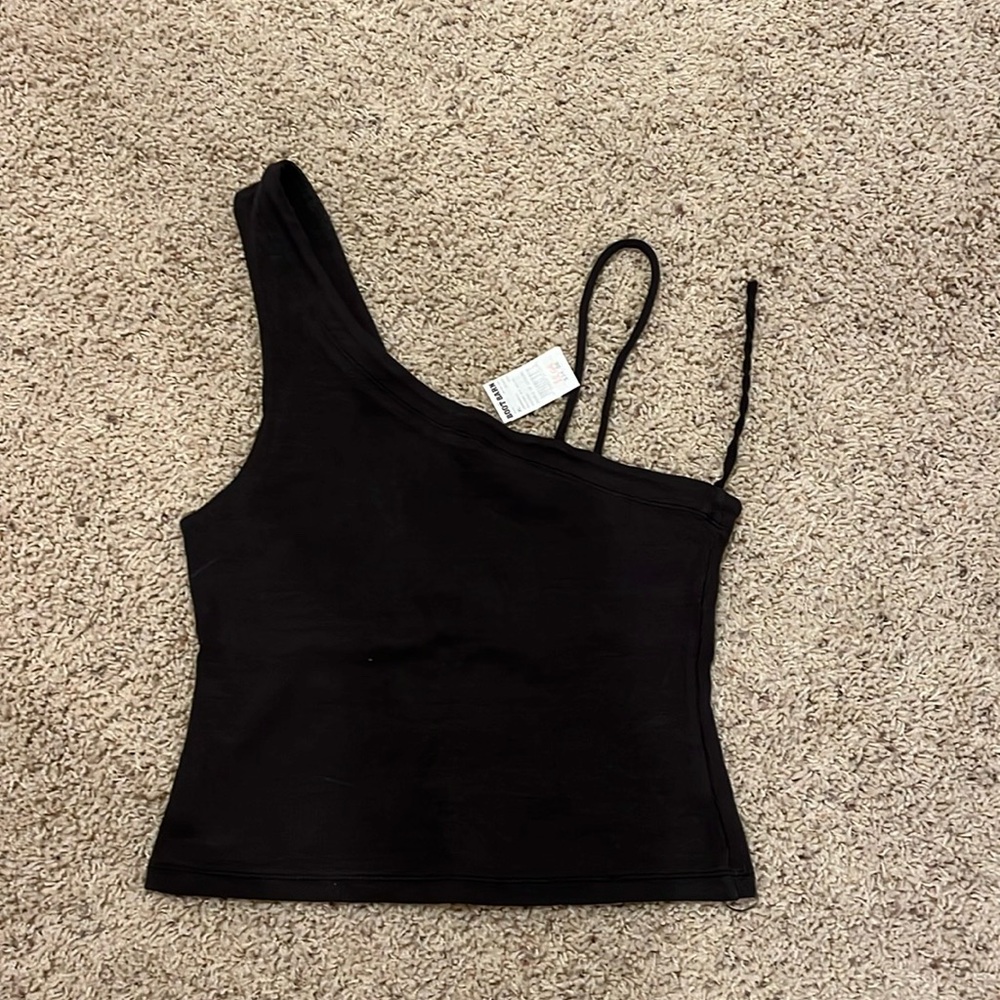 NWT People of Leisure Women’s Size XL Black Ribbed Top